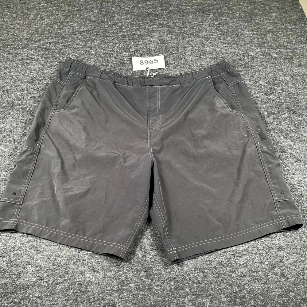 Magellan Outdoors Shorts Mens 2XL Black Stretch Flat Front‎ Fishing Casual